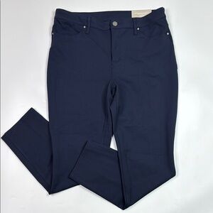 CHICOS Ponte 5 Pocket Slim Pant Navy Blue Size 1S US Size 8S NWT